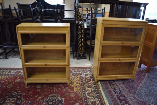 Mid Century Blonde Barrister Lawyer's Bookcase, by Gunn - Image 6