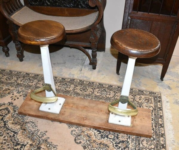 Mid Century Diner Counter Stools, A Pair of chairs