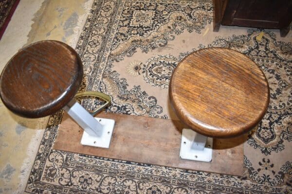 Mid Century Diner Counter Stools, A Pair of chairs