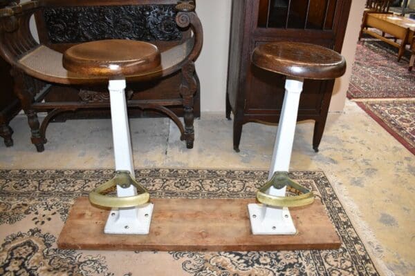 Mid Century Diner Counter Stools, A Pair of chairs