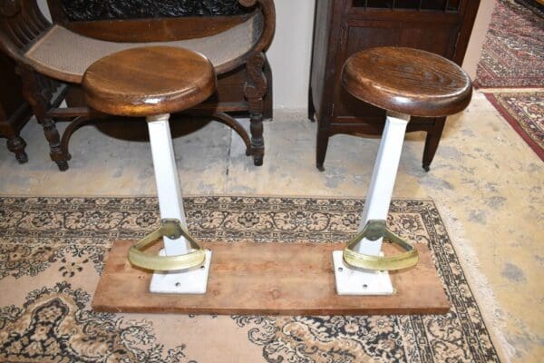 Mid Century Diner Counter Stools, A Pair of chairs