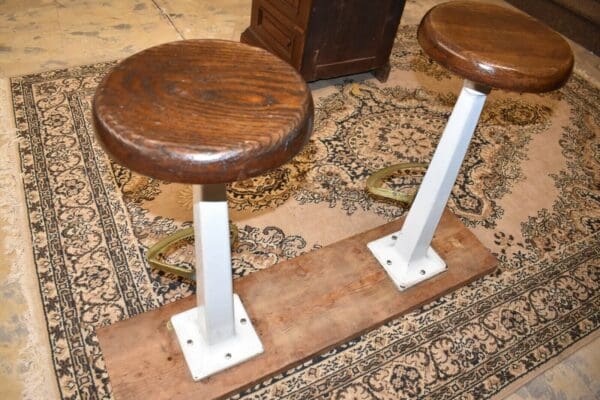 Mid Century Diner Counter Stools, A Pair of chairs