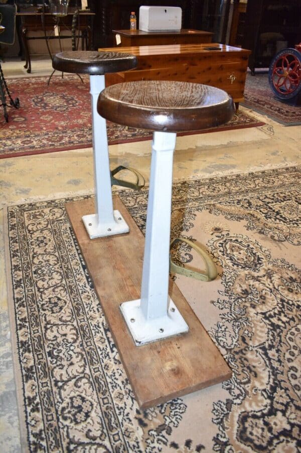 Mid Century Diner Counter Stools, A Pair of chairs