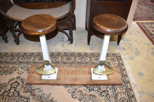 Mid Century Diner Counter Stools, A Pair of chairs