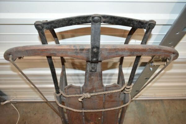 1920's Flexible Flyer No 1 C Antique Primitive Wood Sled, sleigh, tobaggan