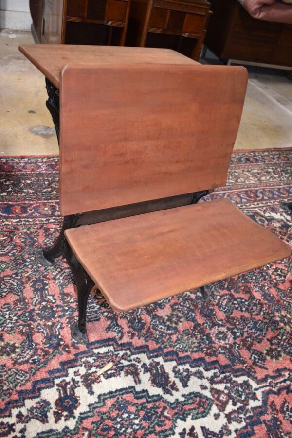 19th Century Antique Primitive School Desk, 3 New Oxford