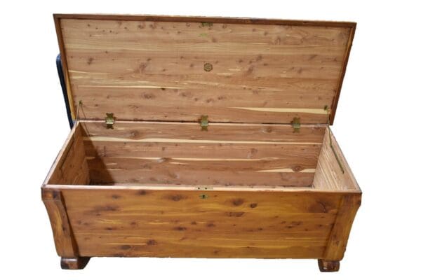 Antique Solid Tennessee Red Cedar Chest by Bally MFG Co. PA, Vintage Trunk