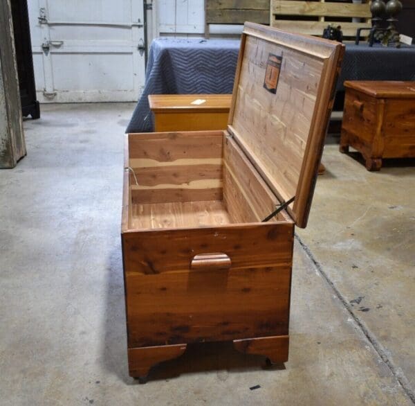 Antique Vintage Solid Red Cedar Chest by West Branch Novelty Co