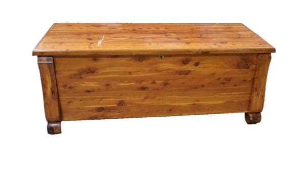 Antique Solid Tennessee Red Cedar Chest by Bally MFG Co. PA, Vintage Trunk