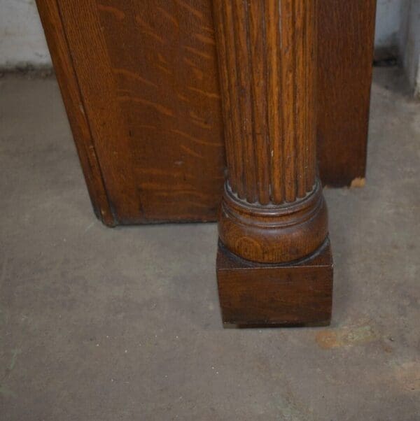 Antique Quarter Sawn Oak Fireplace Mantel