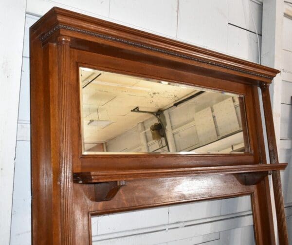 Antique Quarter Sawn Oak Fireplace Mantel