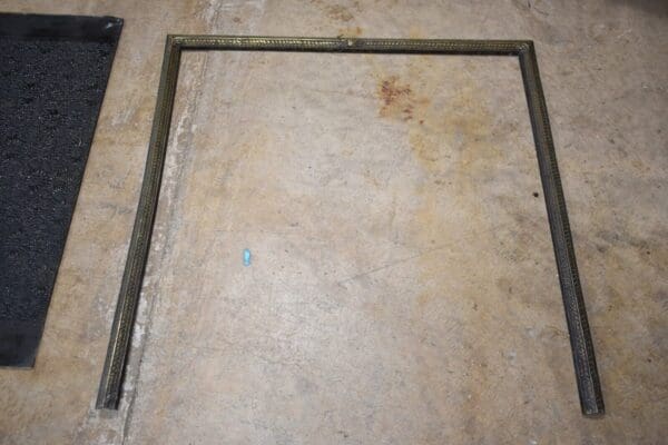 Antique Cast Iron Fireback, Fireplace Surround