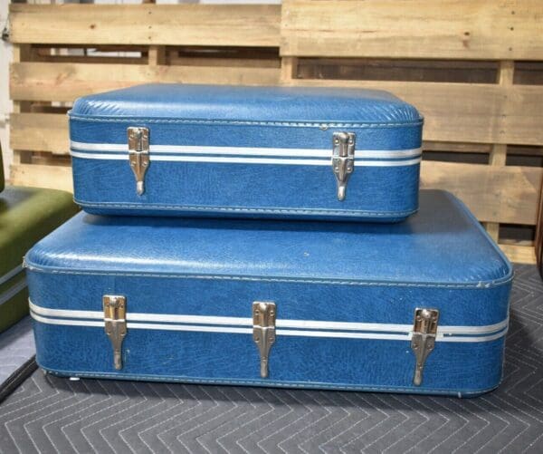 Vintage 2 Piece Mid Century Luggage Set by Vega, Country Living Magazine