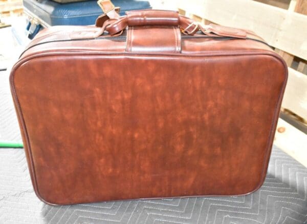 Rare Vintage MIT Airways Leather Suitcase, Luggage