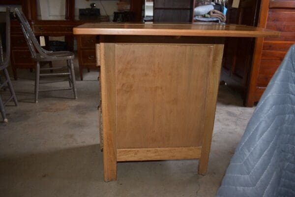 Antique Drop-Leaf Butcher Block Kitchenette Table