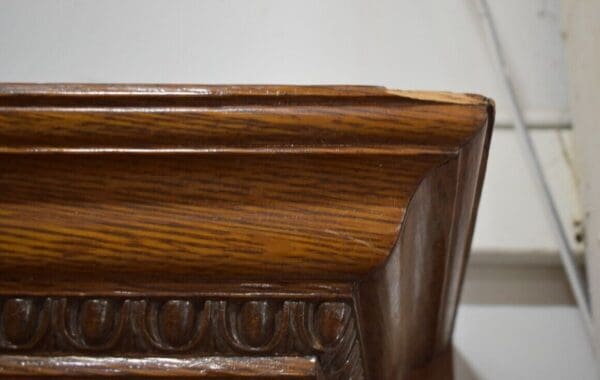 Antique Quarter Sawn Oak Fireplace Mantel