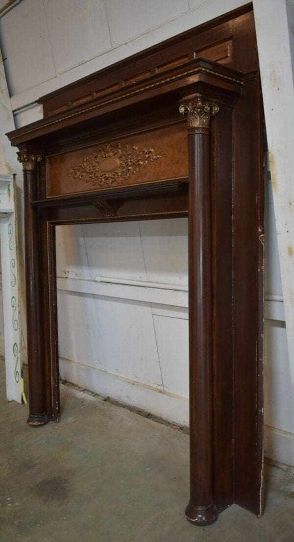 Large Antique Fireplace Mantel