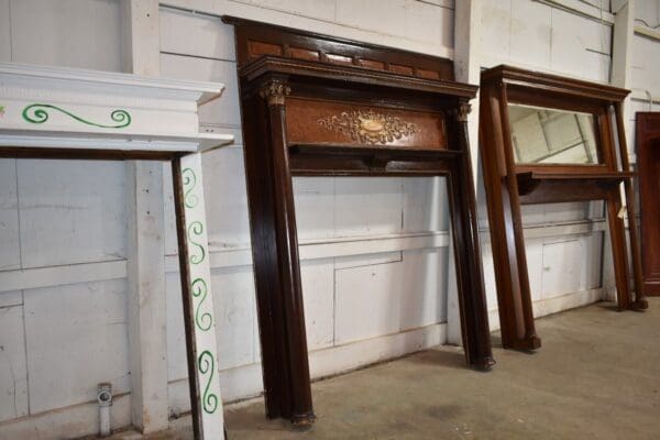 Large Antique Fireplace Mantel