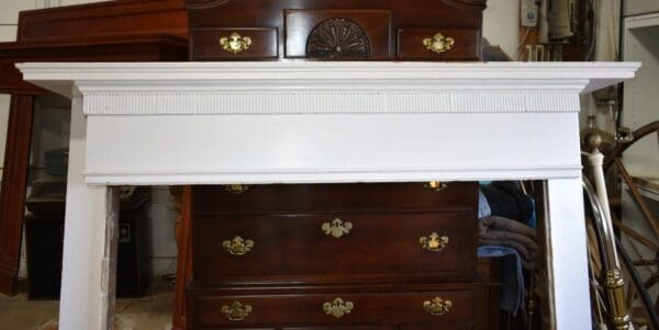 Large Antique White Fireplace Mantel Scranton Pennsylvania