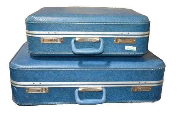 Vintage 2 Piece Mid Century Luggage Set by Vega, Country Living Magazine