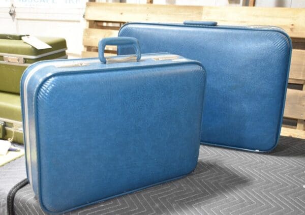 Vintage 2 Piece Mid Century Luggage Set by Vega, Country Living Magazine