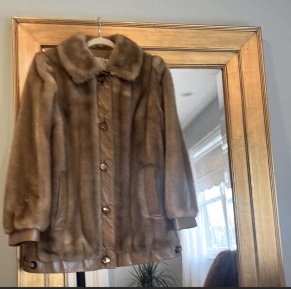 Hollywood Glam Vintage Faux Fur Jacket Tissavel France