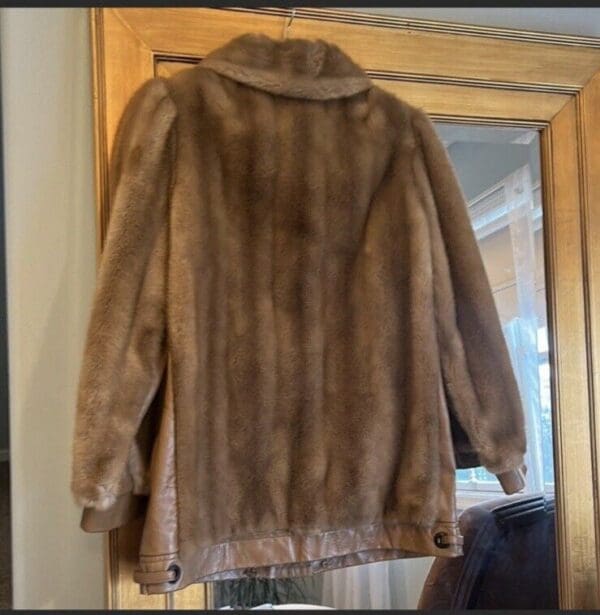 Hollywood Glam Vintage Faux Fur Jacket Tissavel France