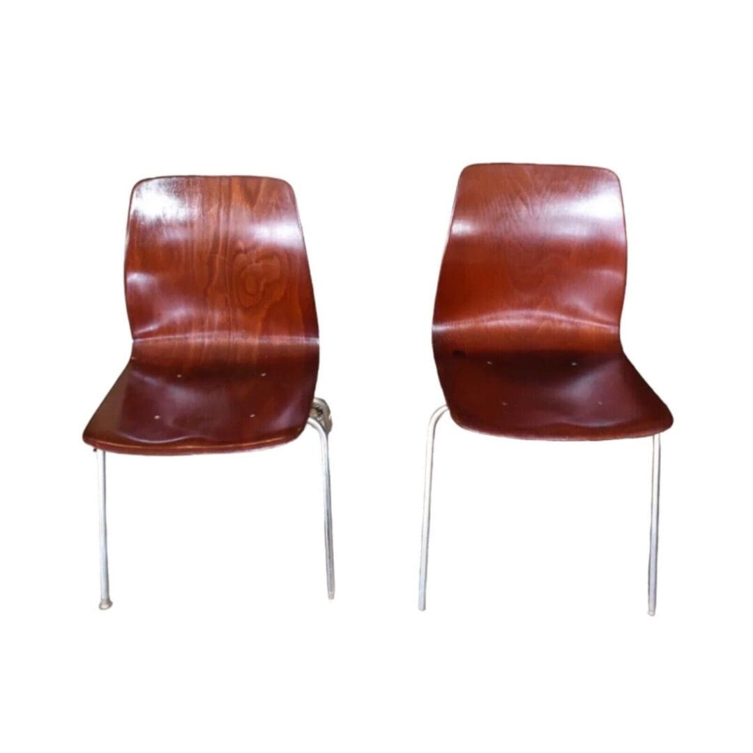 Pair of Mid Century Royal Bentwood Side Chairs