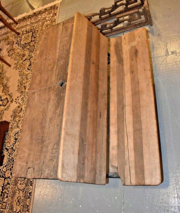 19th Century Antique Primitive School Desk Vintage Furniture