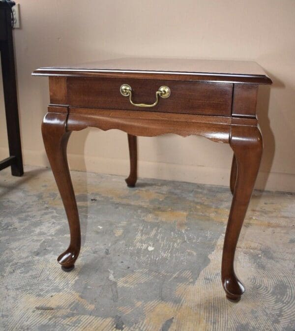 Vintage Cherry End Side Table, Bedroom Nightstand