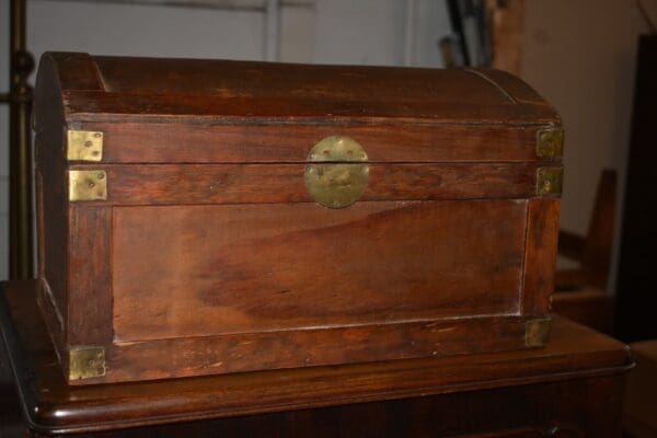 Vintage Table Top Dome Top Chest, Box