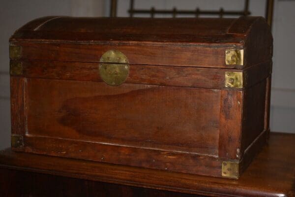 Vintage Table Top Dome Top Chest, Box