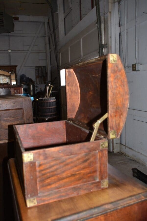 Vintage Table Top Dome Top Chest, Box