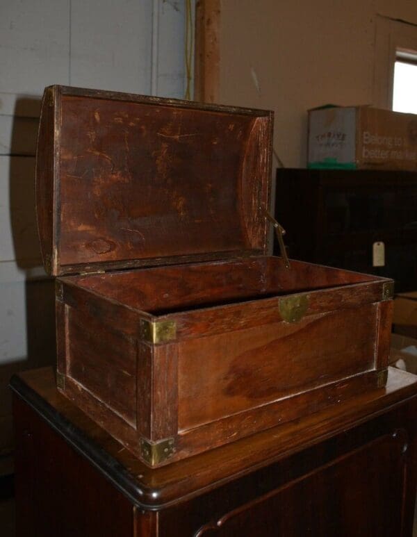 Vintage Table Top Dome Top Chest, Box