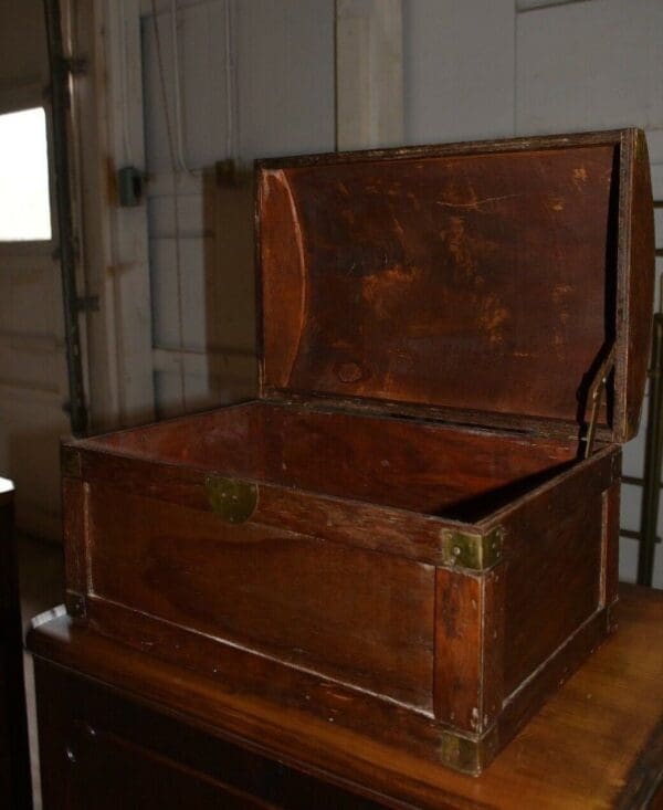 Vintage Table Top Dome Top Chest, Box