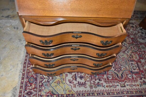 Vintage Walnut Drop Front Secretary Desk by J.B. Van Sciver