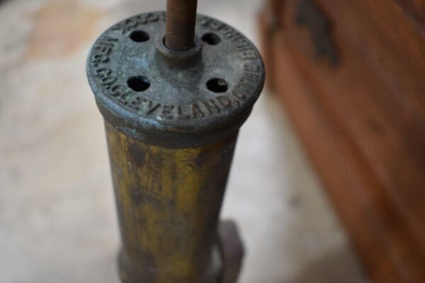 Antique Brass Hand pump keg tap by The Bishop and Babcock company