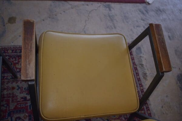 Tri-Par Mfg Co, Chicago Hello Mid Century Office Chairs, A Pair, Metal Frame