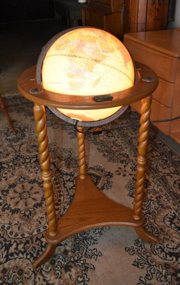 Vintage Illuminated Globe