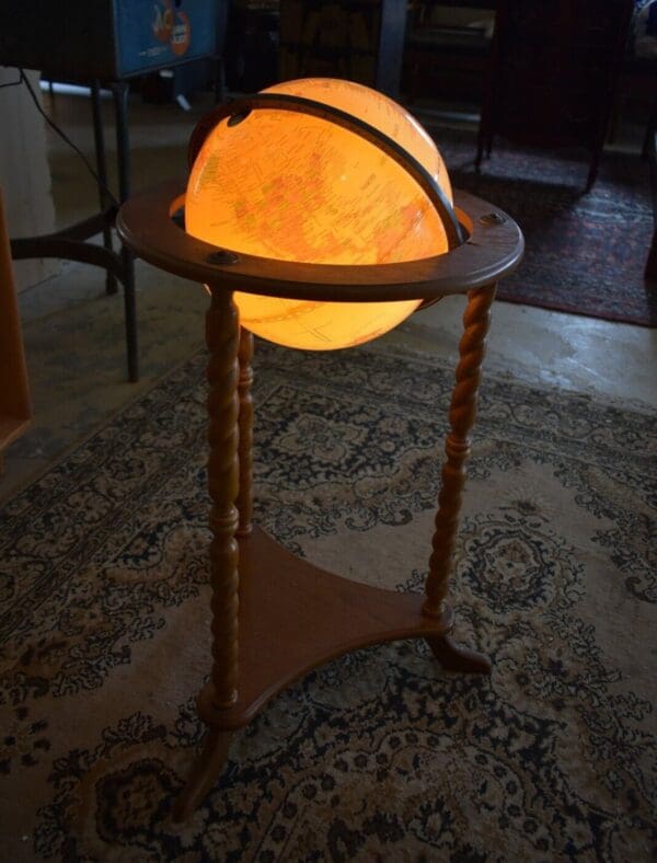 Vintage Illuminated Globe