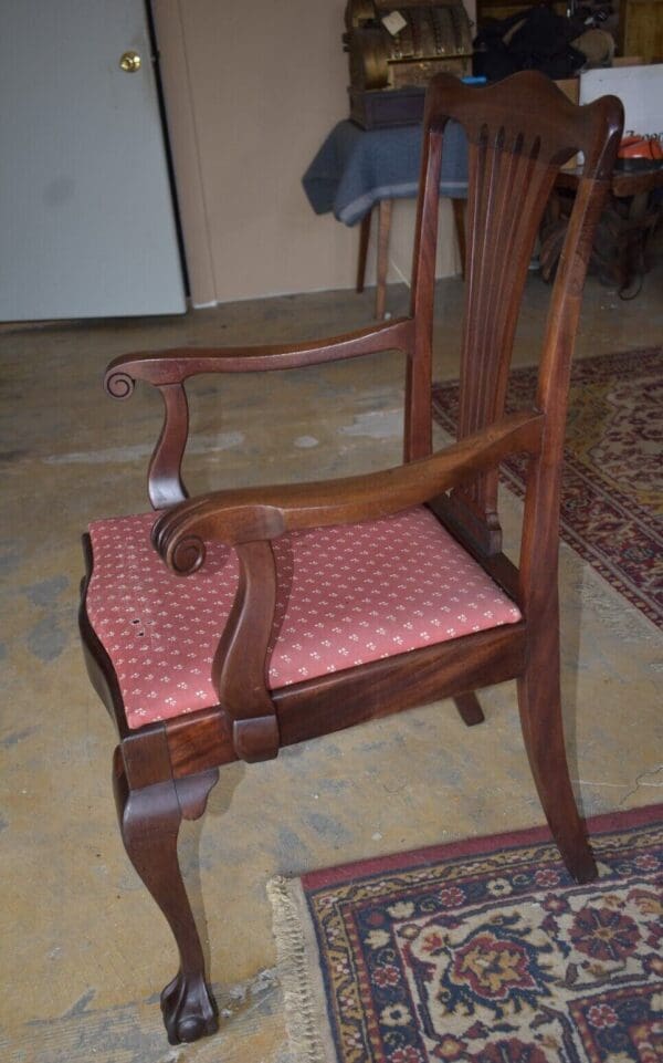 Antique Dining Room Chairs Ball & Claw Feet, Set of 8