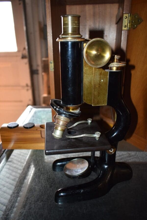 Antique Bausch & Lomb Optical Co Microscope, Bucknell University