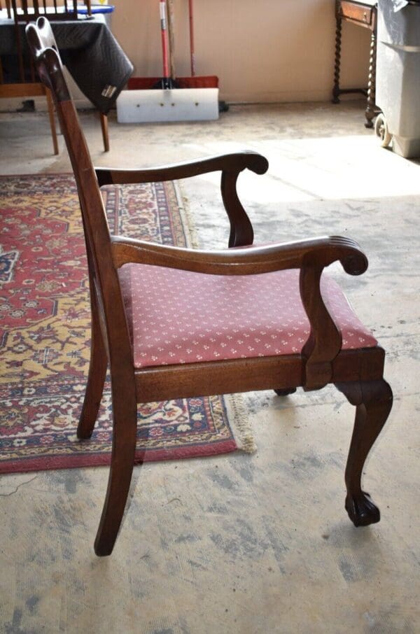 Antique Dining Room Chairs Ball & Claw Feet, Set of 8