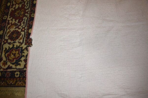 Antique Estate Quilt, hand sewn with Pink floral design Philadelphia