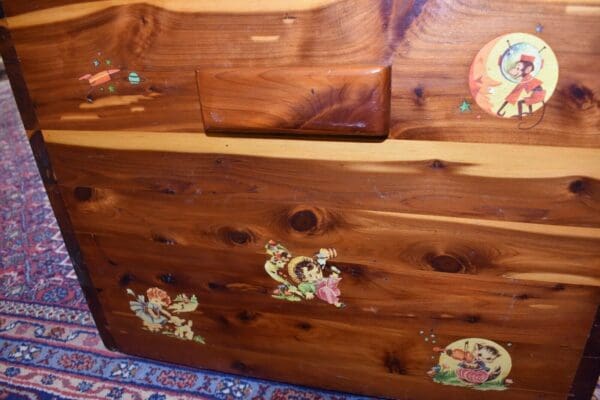 Antique Solid Cedar Child's Toybox, Cowboy Chest Western Trunk, Joey