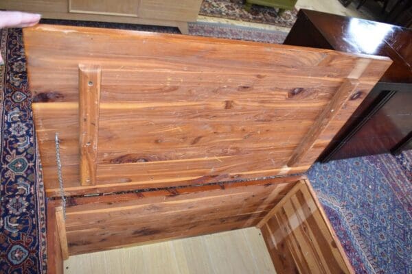 Antique Solid Cedar Child's Toybox, Cowboy Chest Western Trunk, Joey