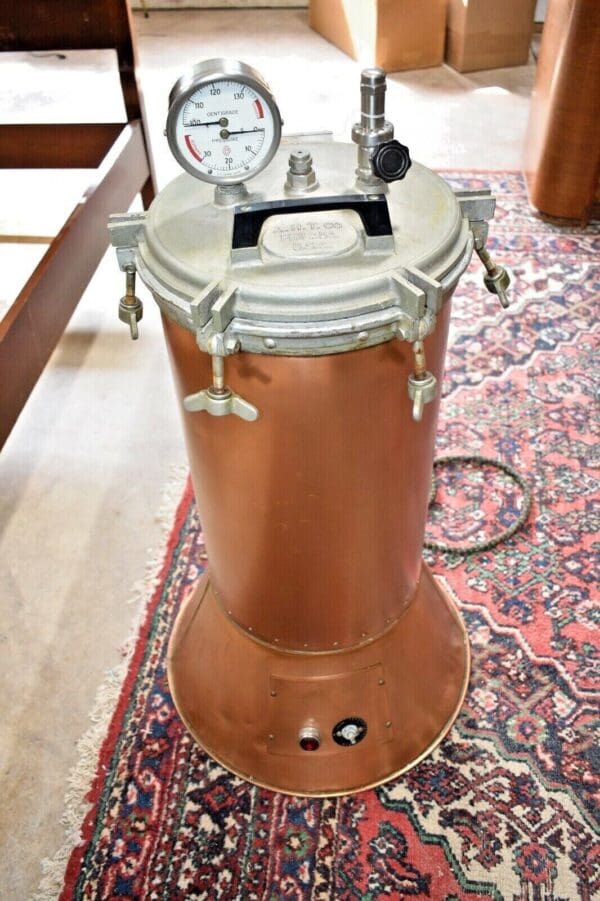 Vintage Steampunk Industrial Copper Pressurized Tank