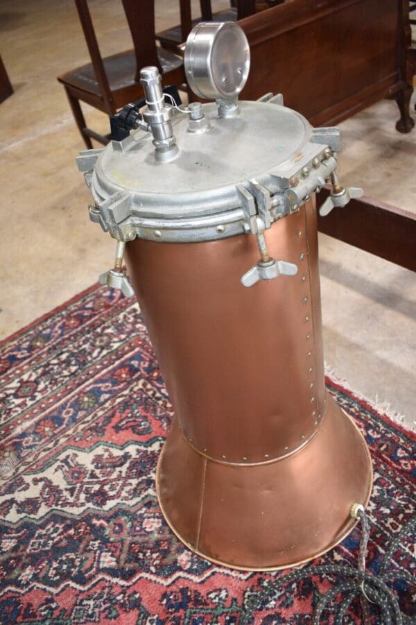 Vintage Steampunk Industrial Copper Pressurized Tank