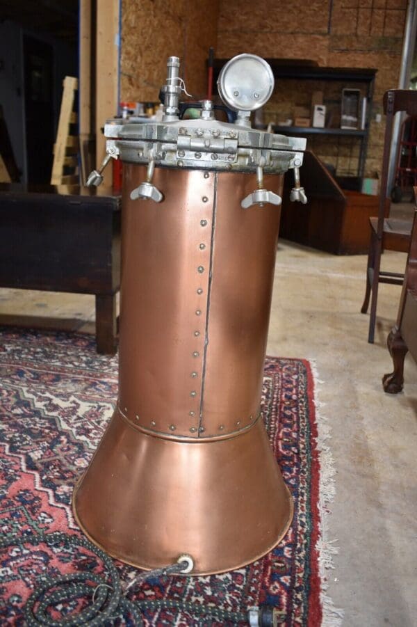 Vintage Steampunk Industrial Copper Pressurized Tank