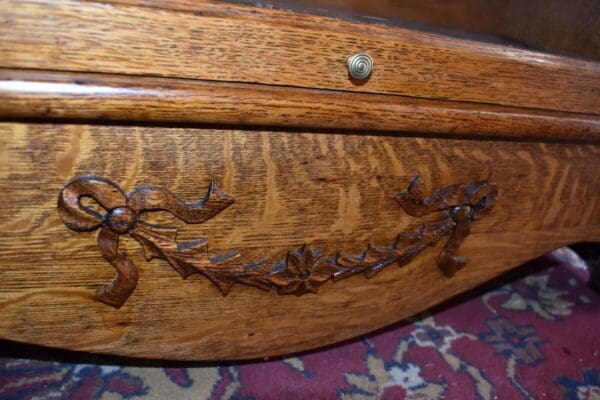 Antique 3 Stack Step Back Tiger Stripe Oak Barrister Lawyer's Bookcase, Display